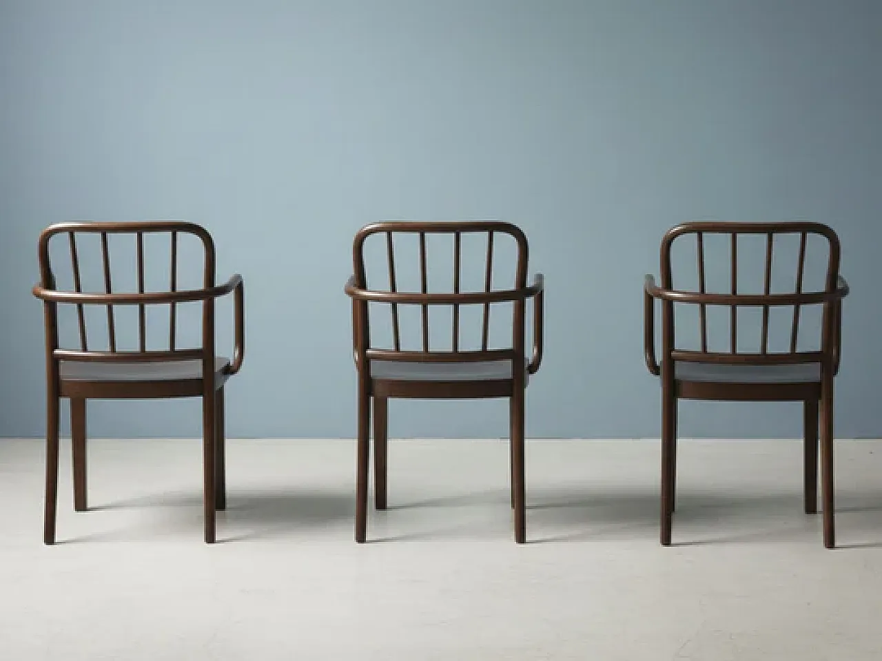 3 Poltrona Bentwood di Josef Hoffmann per Thonet, anni '50 7