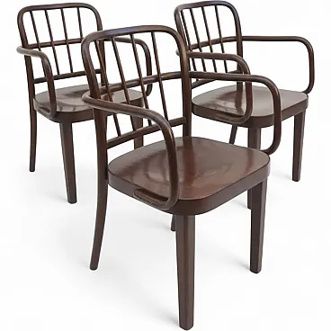3 Poltrona Bentwood di Josef Hoffmann per Thonet, anni '50