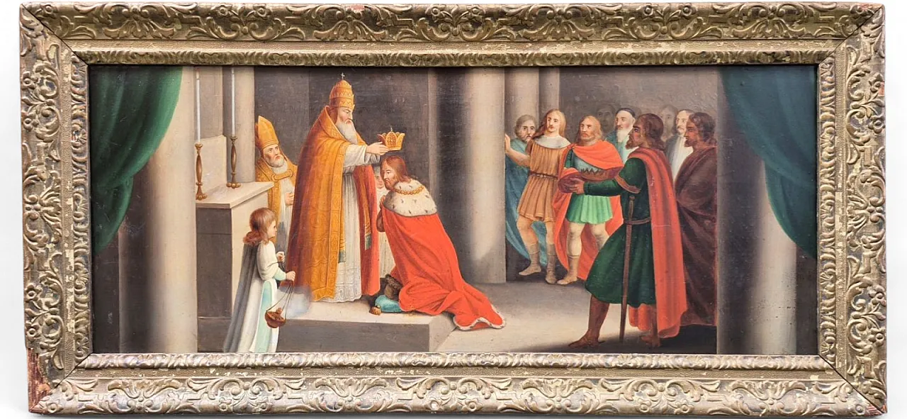 Coronation Henry VI, oil on foil, early 19th century 8