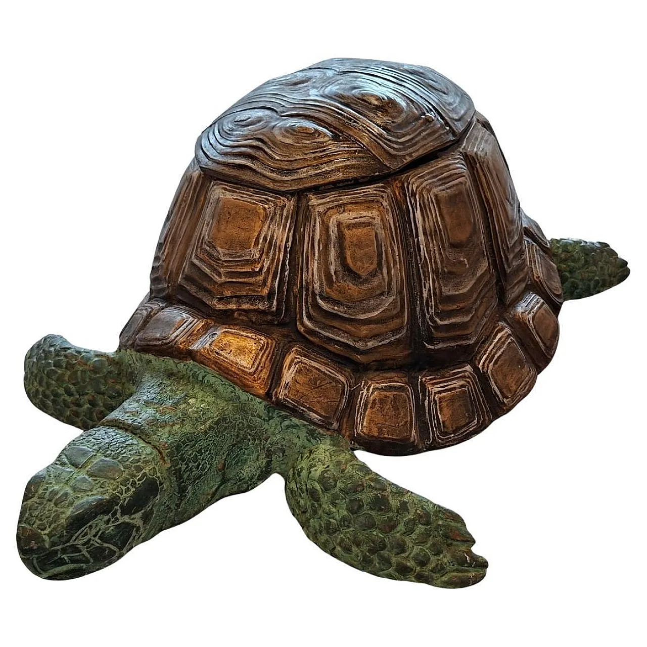 Metal turtle, artistic sculpture, 1990s 1