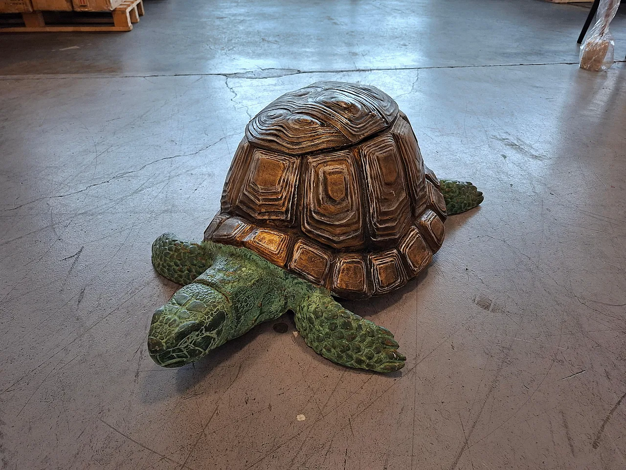 Metal turtle, artistic sculpture, 1990s 2