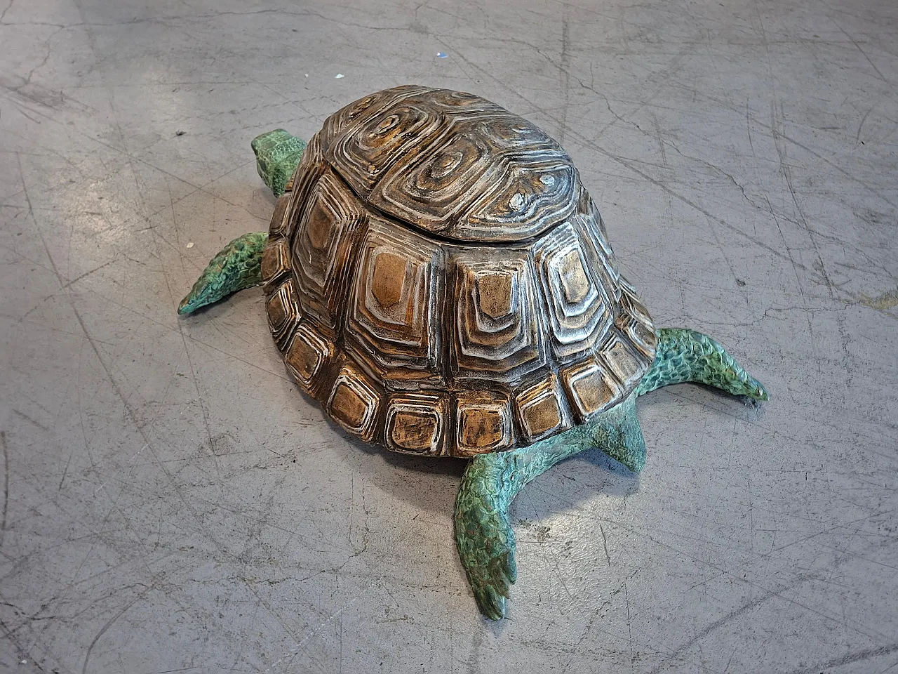Metal turtle, artistic sculpture, 1990s 4