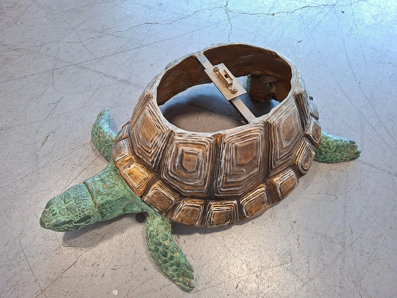 Metal turtle, artistic sculpture, 1990s 7