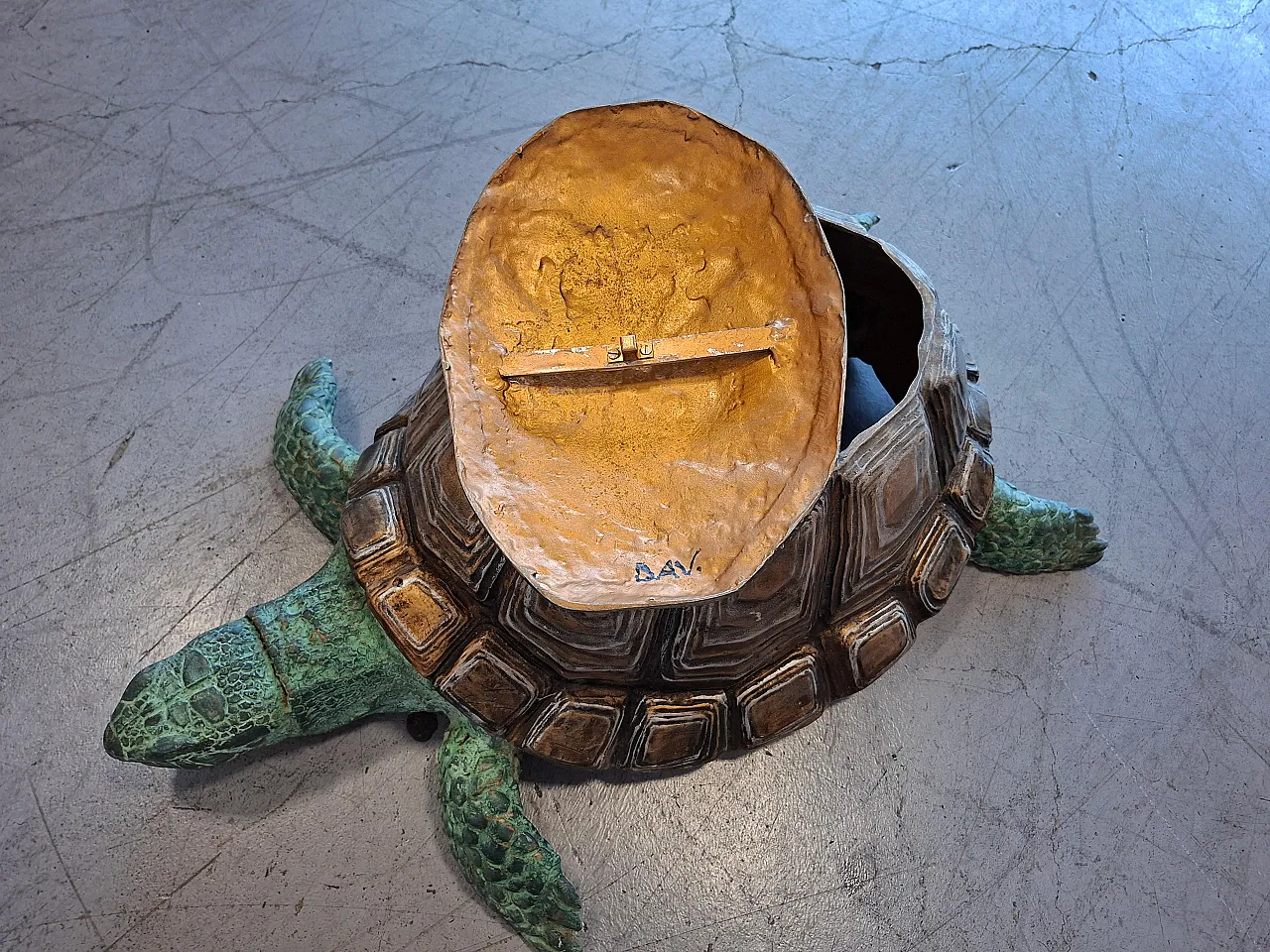 Metal turtle, artistic sculpture, 1990s 8