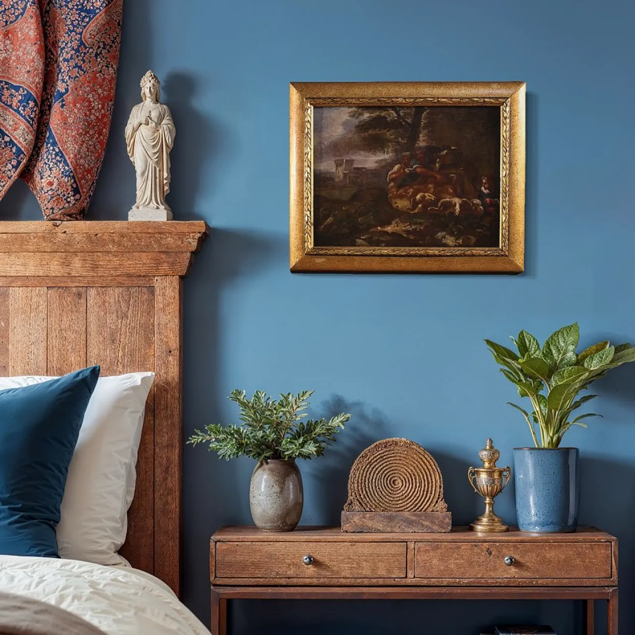 Italian painting landscape with pastoral scene, 18th century 8