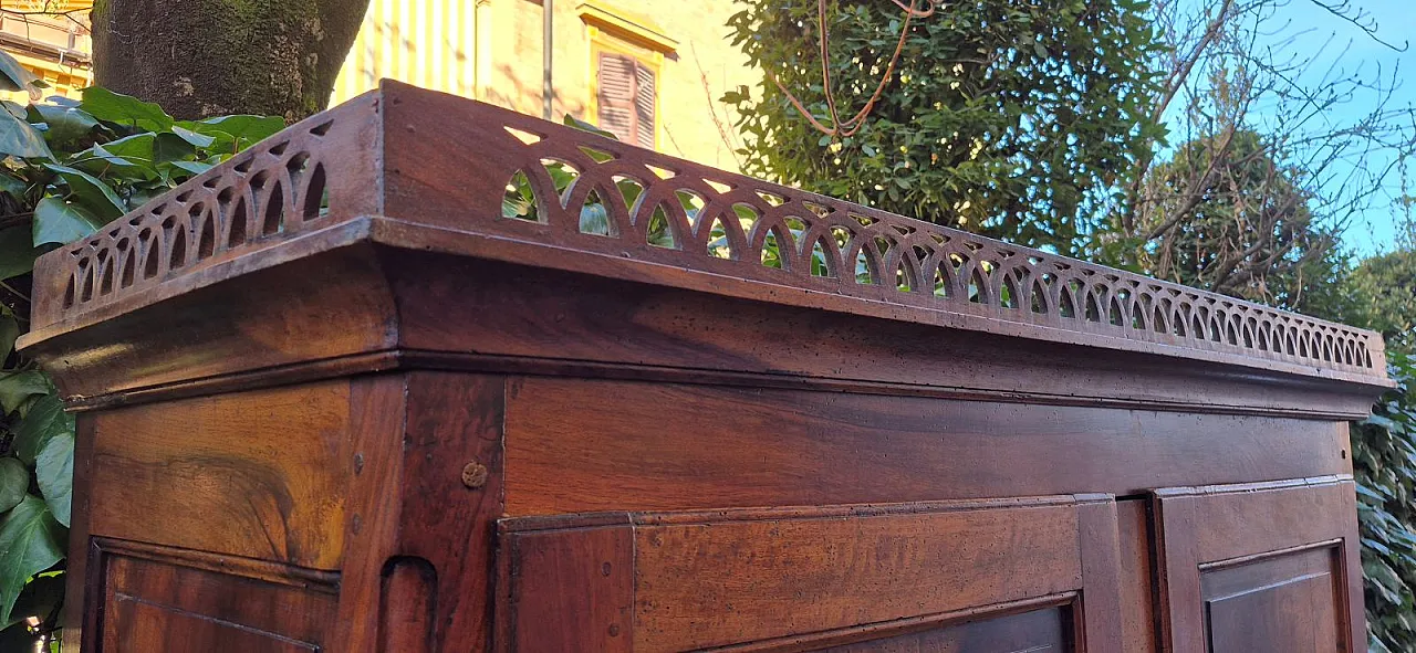 Empire walnut wardrobe, early 19th century 4