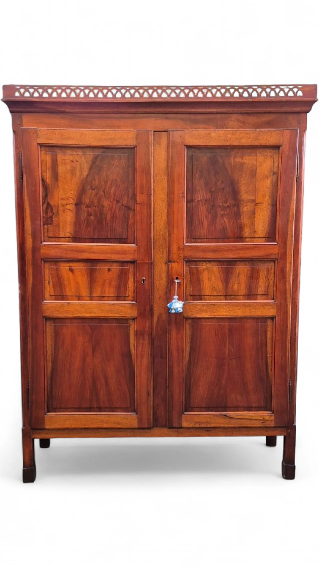 Empire walnut wardrobe, early 19th century 11
