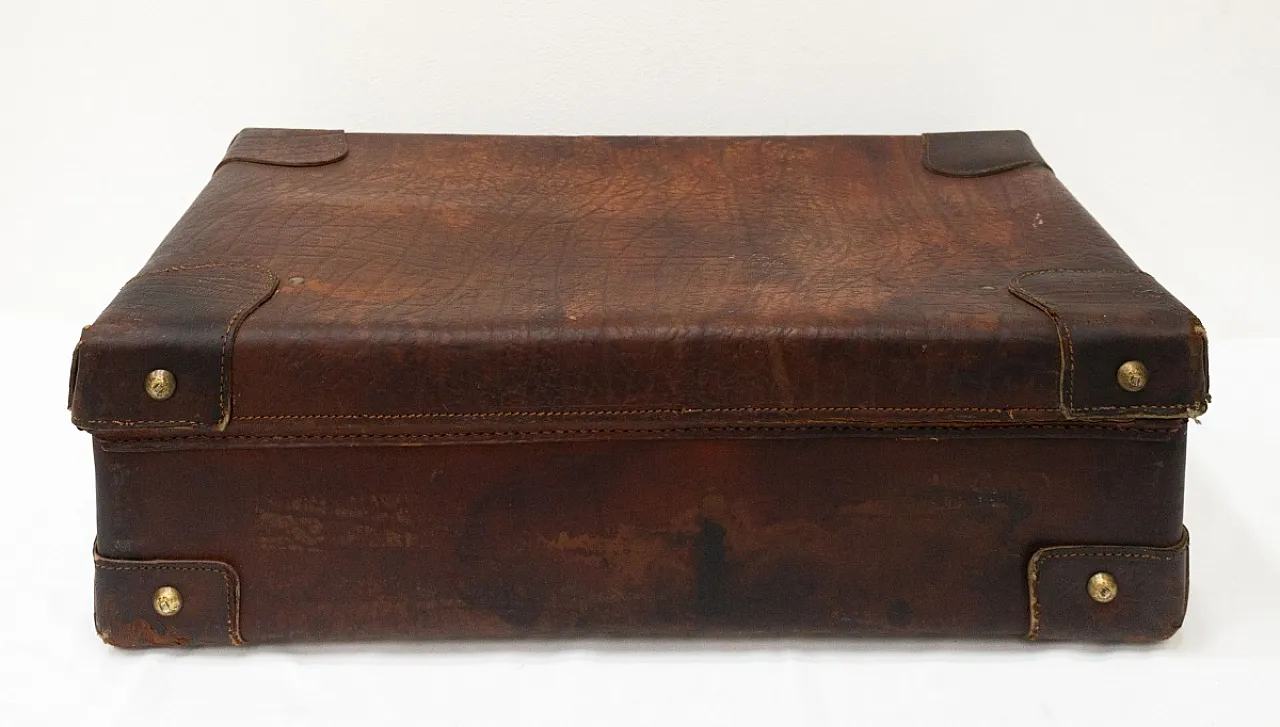 Valigia in pelle di Ginocchio, anni '40 4