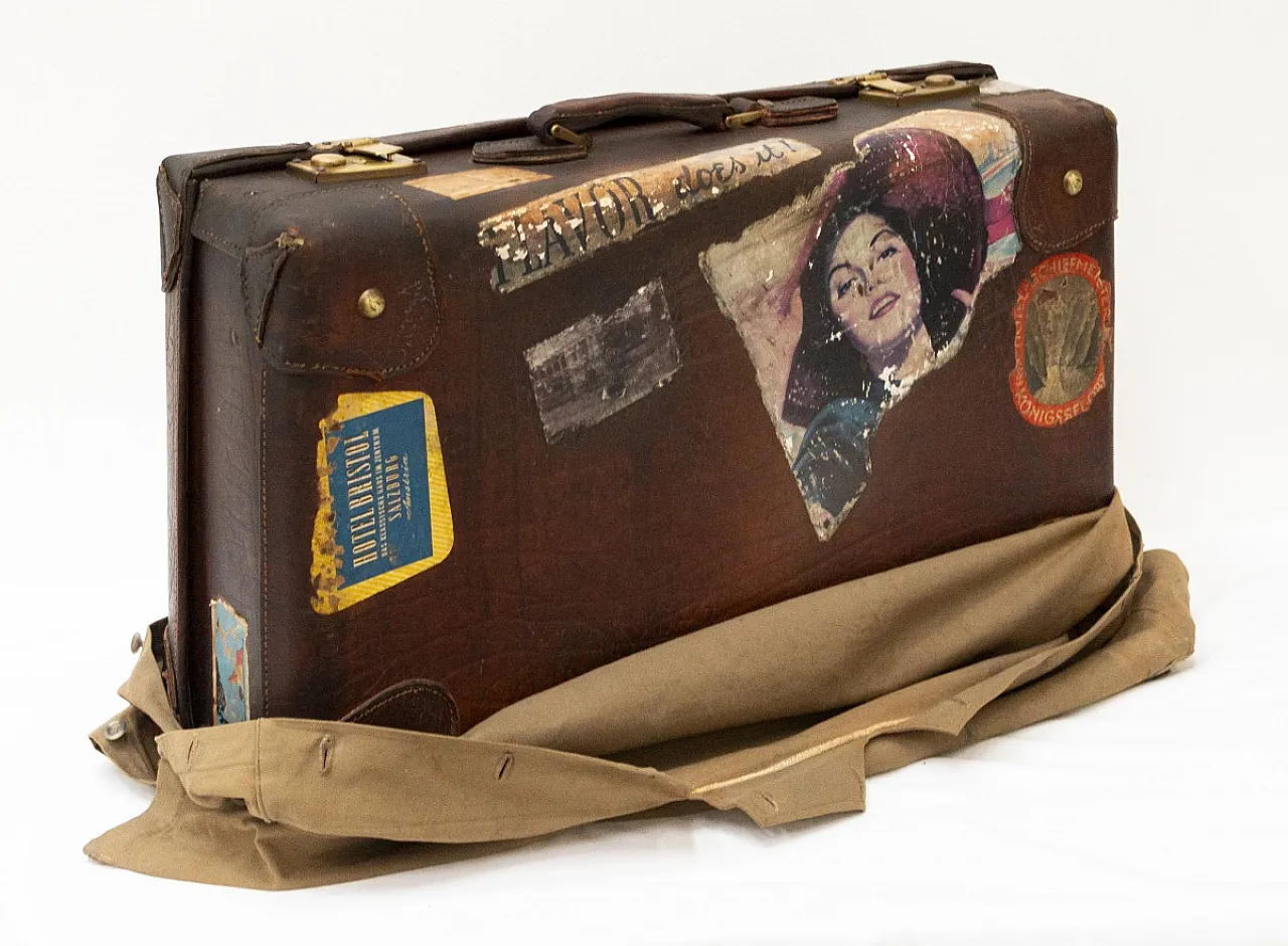 Valigia in pelle di Ginocchio, anni '40 11