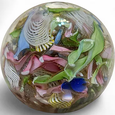 Murano Glass Tutti Frutti Paperweight by Avem, 1960s