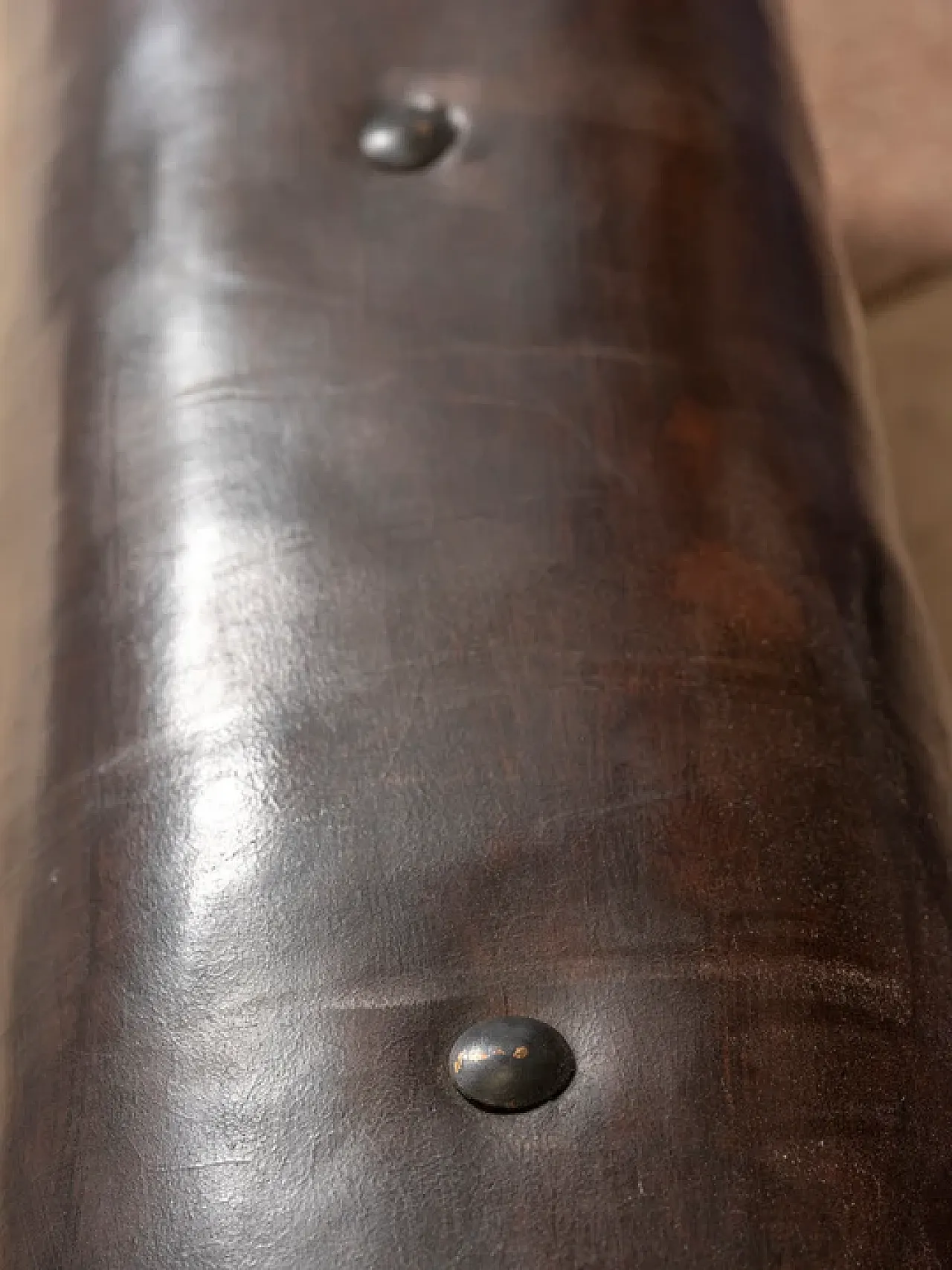 Leather gym bench Bauhaus style, 1920s 7