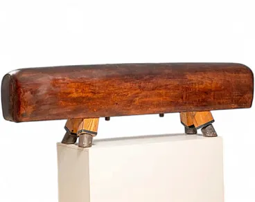 Leather gym bench Bauhaus style, 1920s