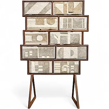 Giovanni Borgarello, carved modular stone sculpture, 1970s