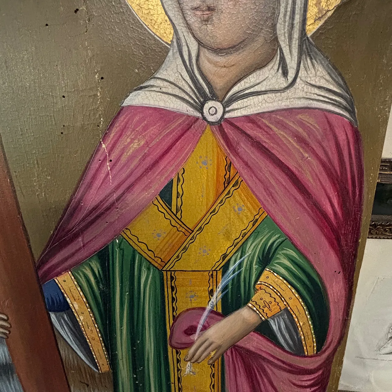 Icon, painted on panel, large Orthodox, 19th century 6