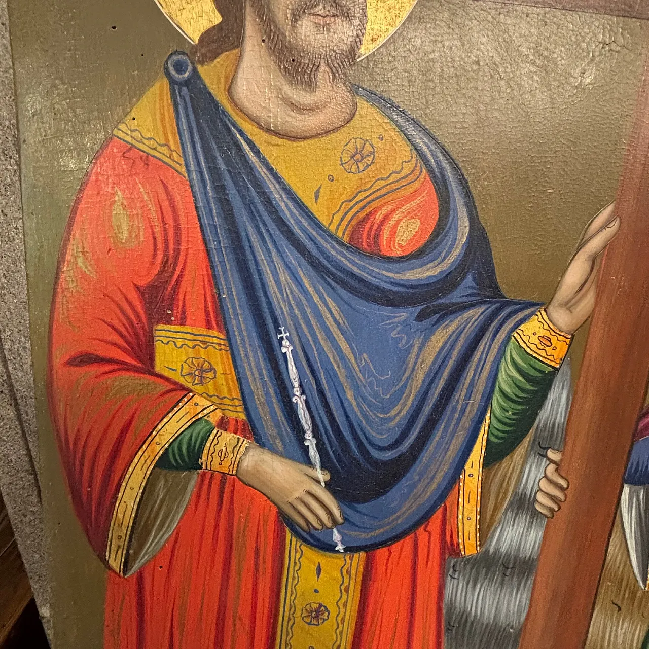 Icon, painted on panel, large Orthodox, 19th century 7