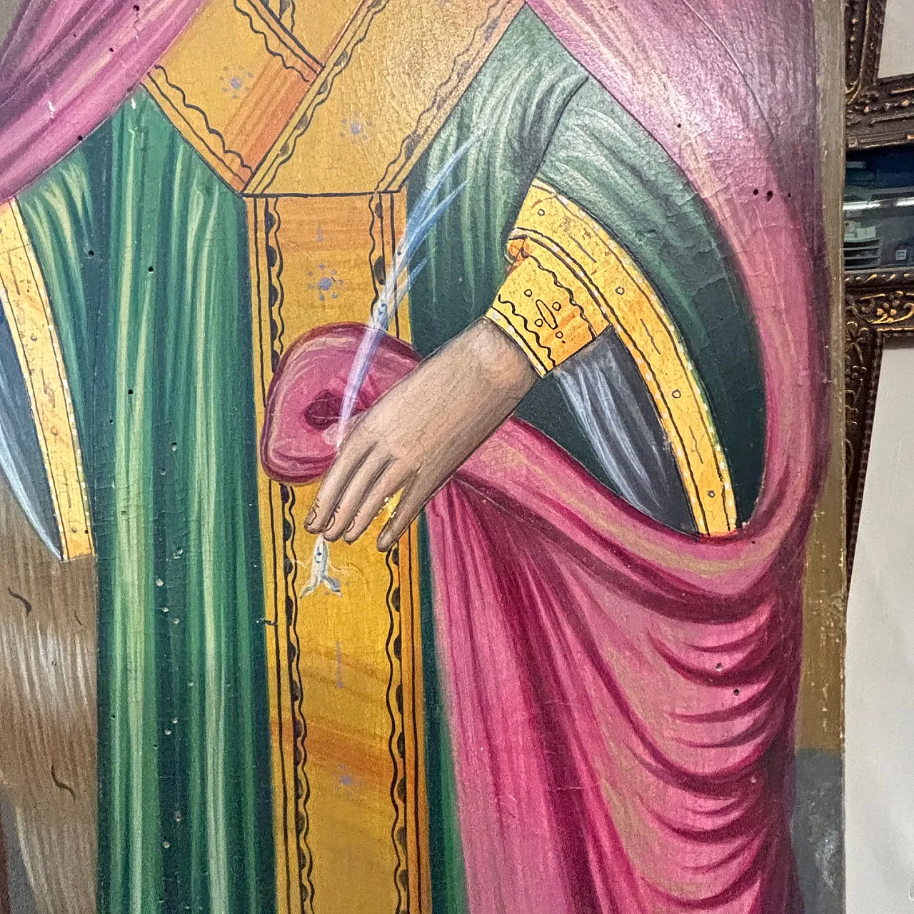 Icon, painted on panel, large Orthodox, 19th century 11