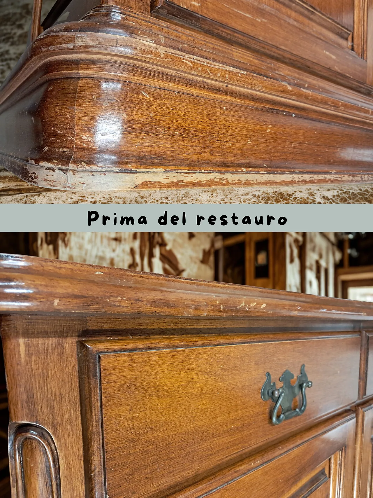 Bellutti sideboard in solid walnut, 80s 2