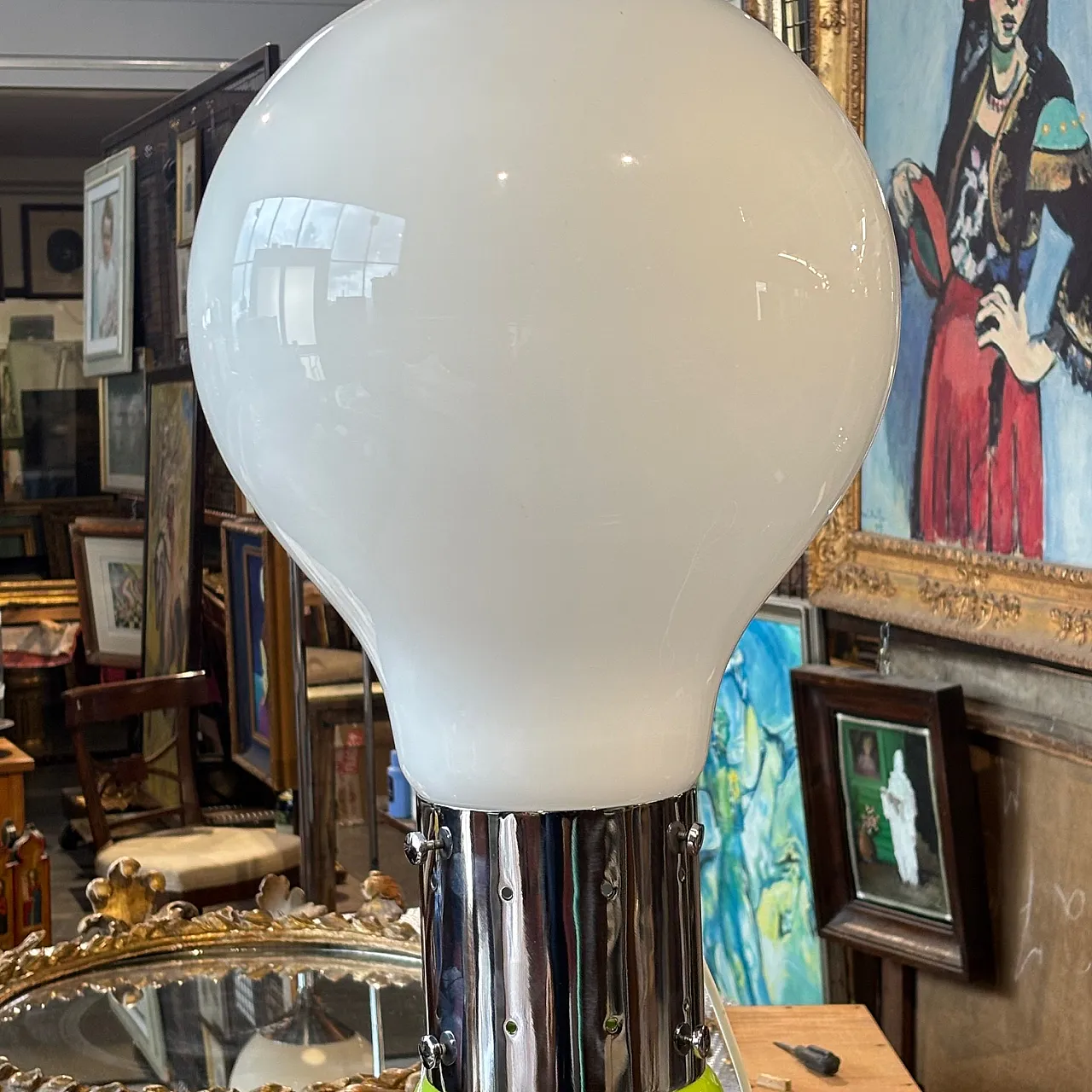 Lampada modello Birillo di Carlo Nason per Mazzega, anni '70 7