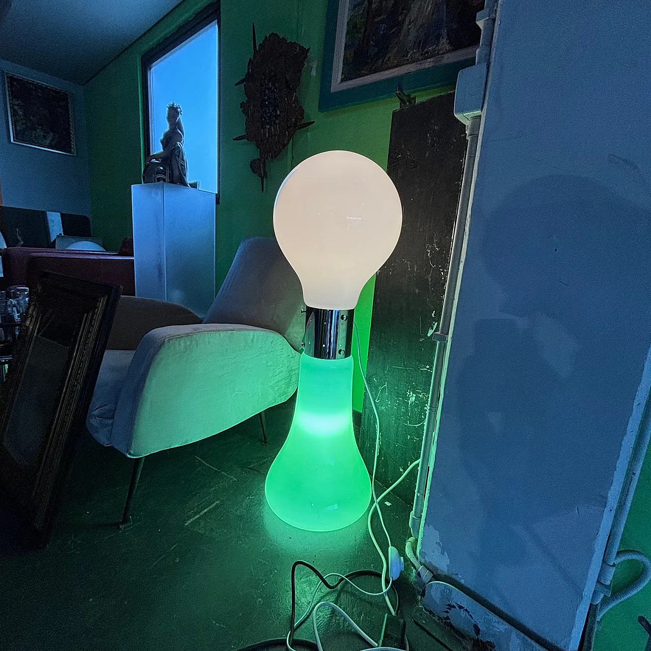 Lampada modello Birillo di Carlo Nason per Mazzega, anni '70 13