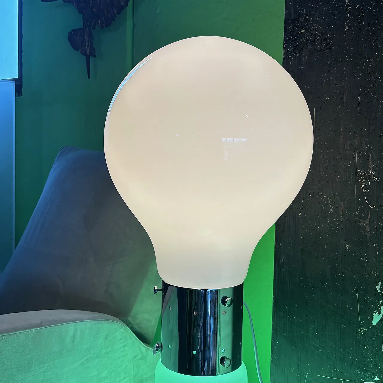 Lampada modello Birillo di Carlo Nason per Mazzega, anni '70 14