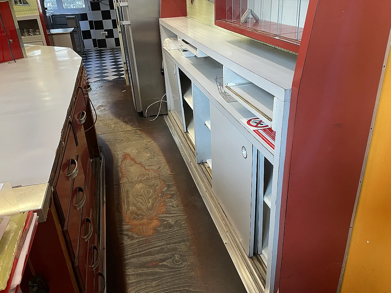 Imponente Bancone Bar Professionale Italiano 1956 - Design Industriale 6