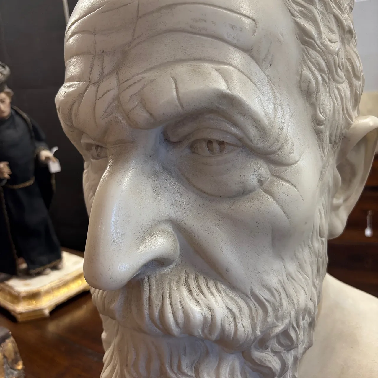 Carrara marble sculpture, signed Guido Galetti, 1948 3