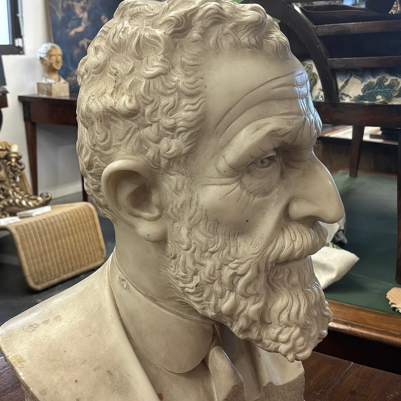 Carrara marble sculpture, signed Guido Galetti, 1948 5