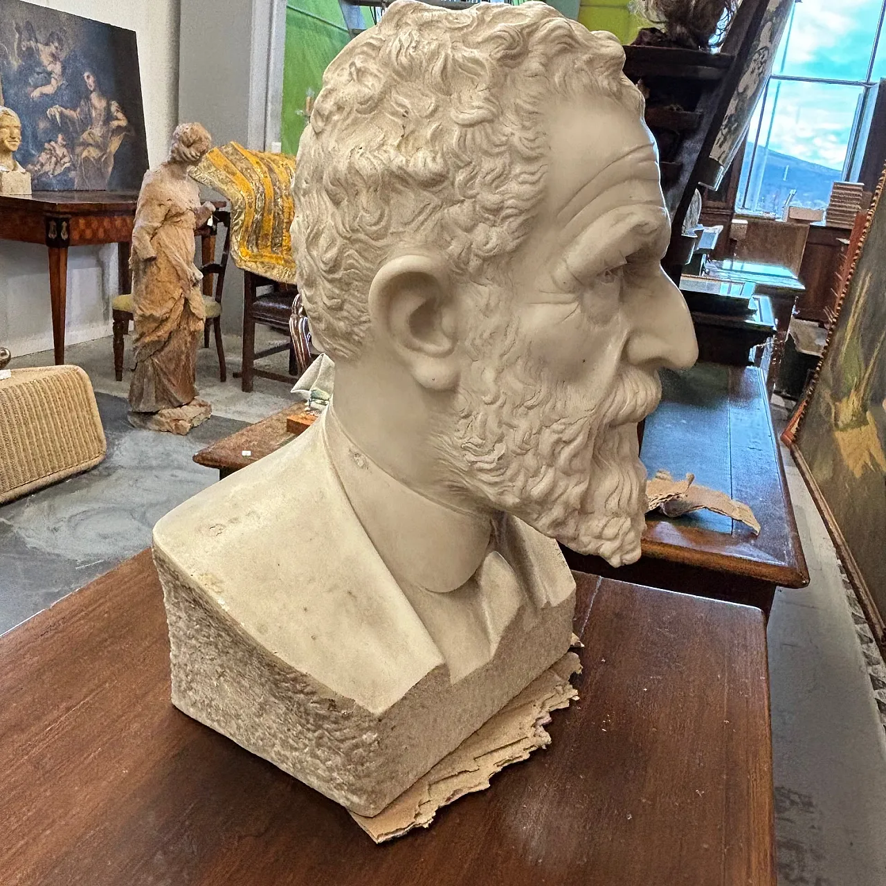 Carrara marble sculpture, signed Guido Galetti, 1948 12