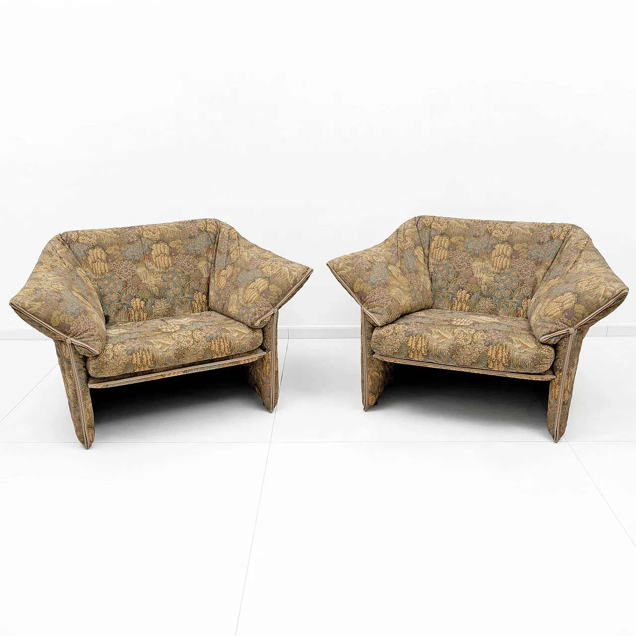 Pair of armchairs Le stelle di Mario Bellini per B&B, 70s 1