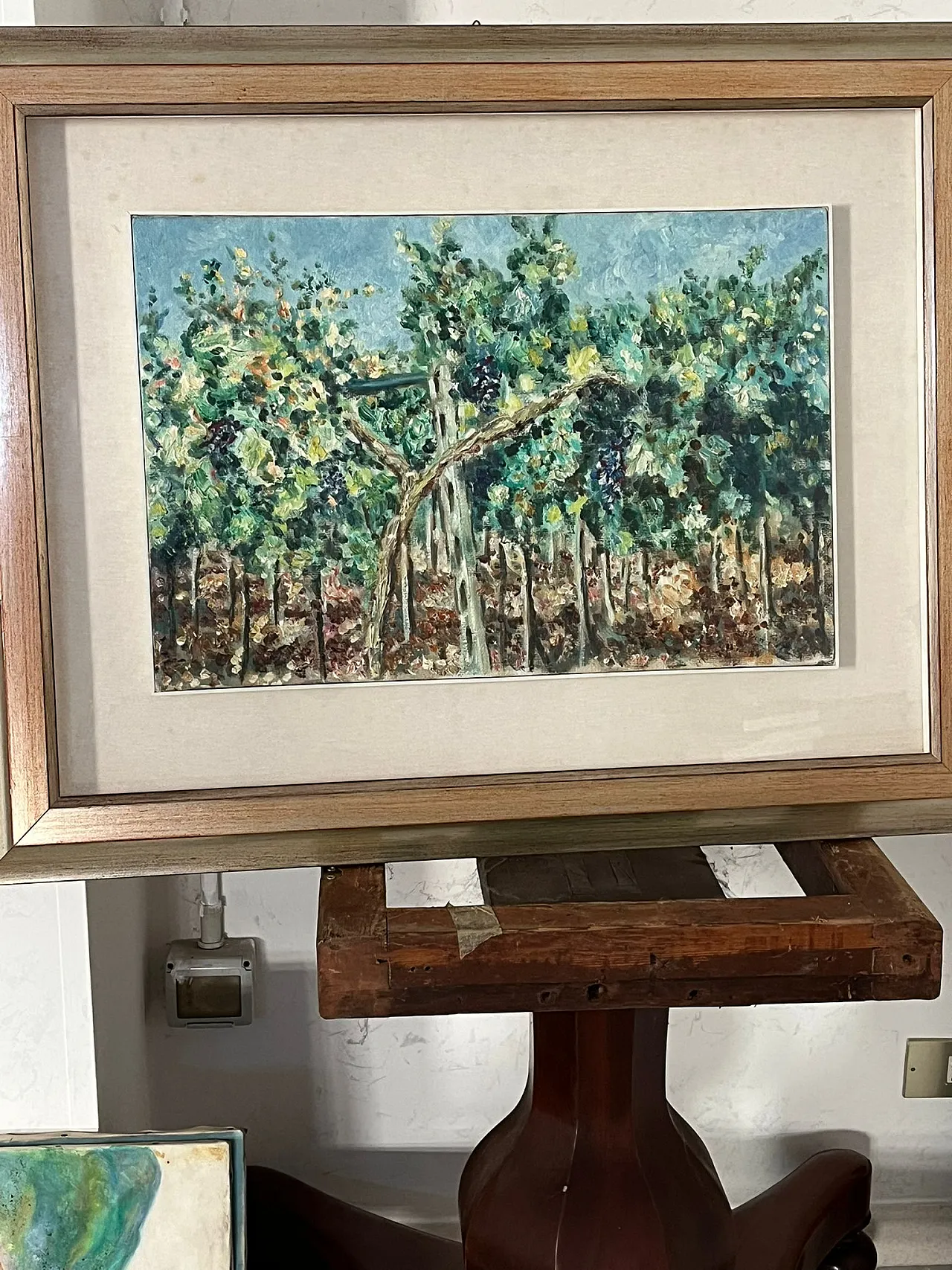 Olio su tela Viti a Tendone di Rachele Bruna De Filippis, anni '90 3