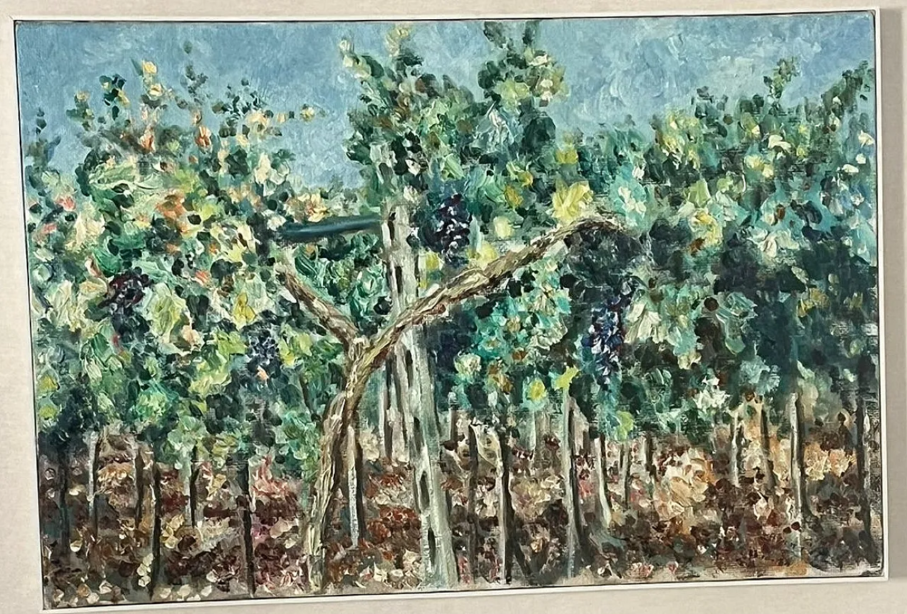 Olio su tela Viti a Tendone di Rachele Bruna De Filippis, anni '90 5