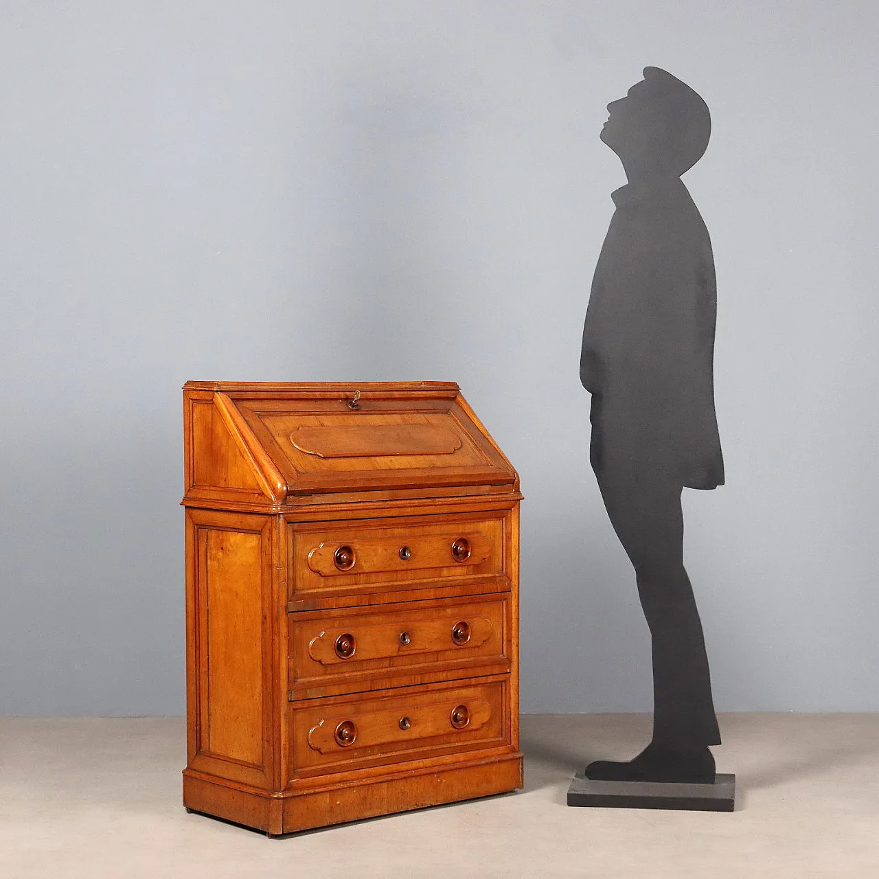 Mobile a ribalta in ciliegio, metà '800 3