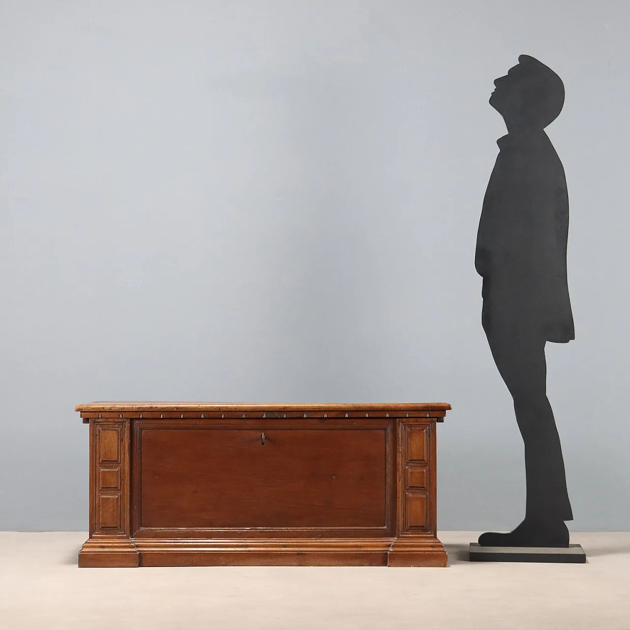 Cassapanca in noce, fine '700 3