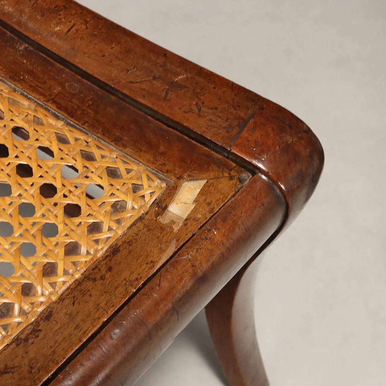 6 Sedie in noce e paglia di Vienna, metà '800 9