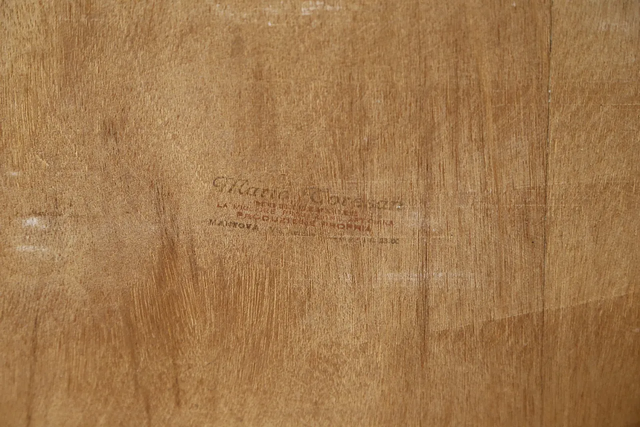 Birch bedroom bedside table and dresser by Mario Toresan, 70s 13