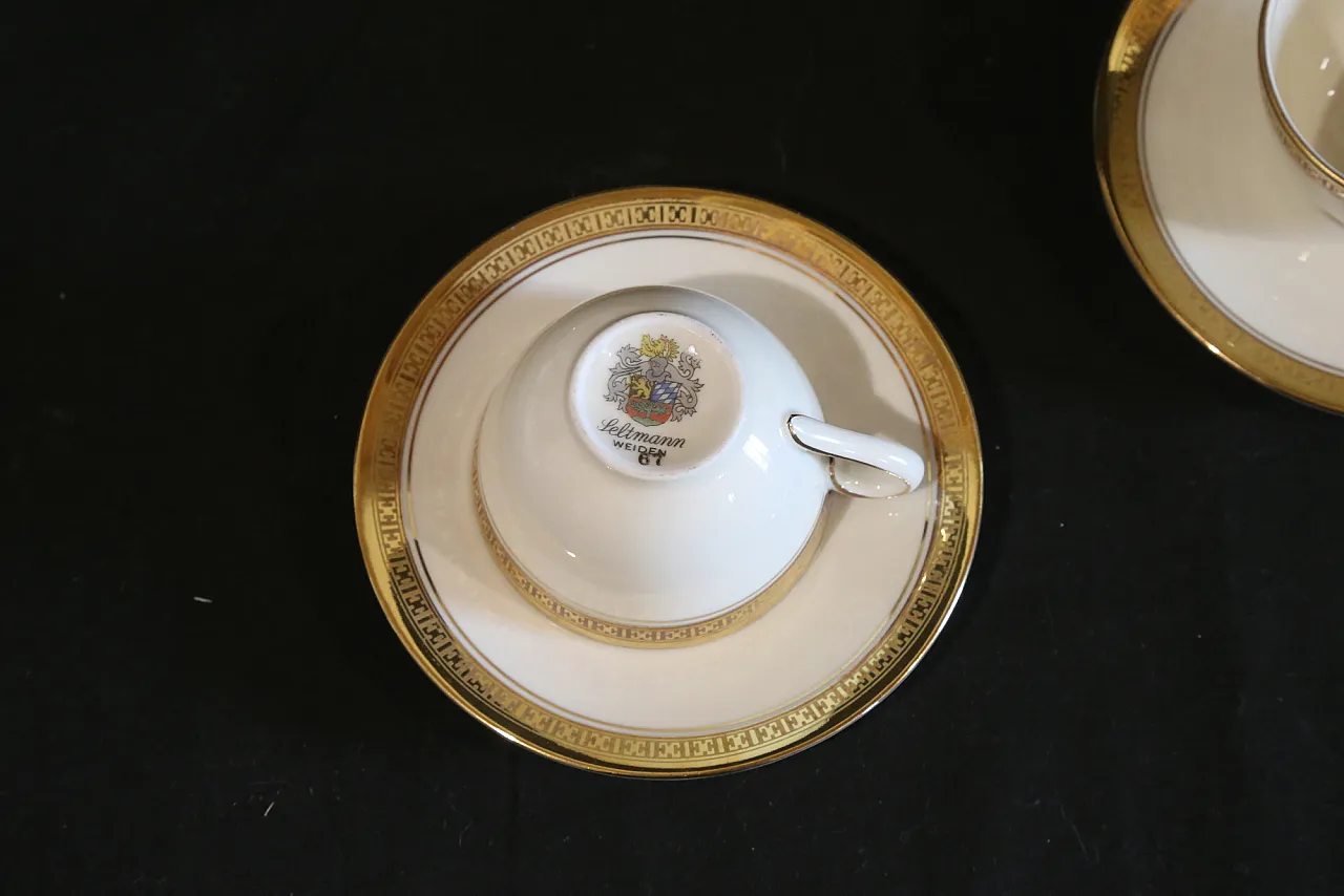 Servizio tè in porcellana di Seltmann Weiden u.s. zone 1946 - 1949 15