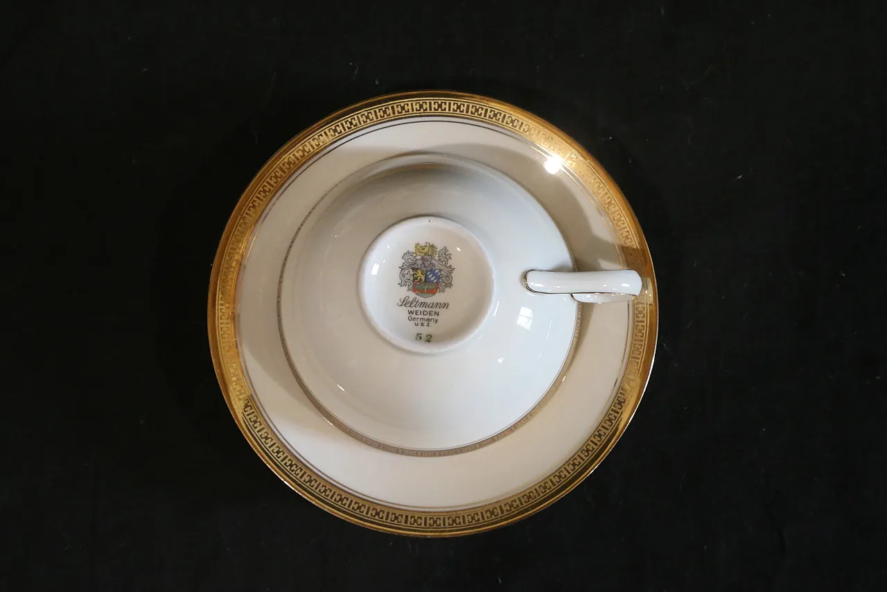 Servizio tè in porcellana di Seltmann Weiden u.s. zone 1946 - 1949 19
