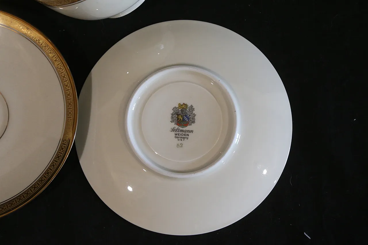 Servizio tè in porcellana di Seltmann Weiden u.s. zone 1946 - 1949 20