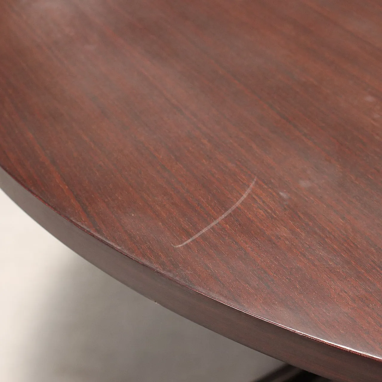 Tavolo da pranzo in legno impiallacciato esotico, '900 5