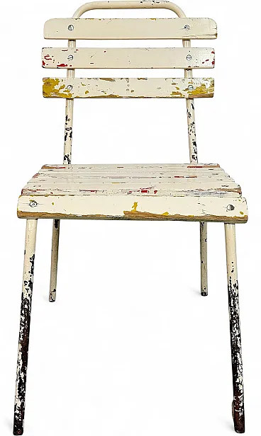 Vintage Beige Industrial Chair, 1960s