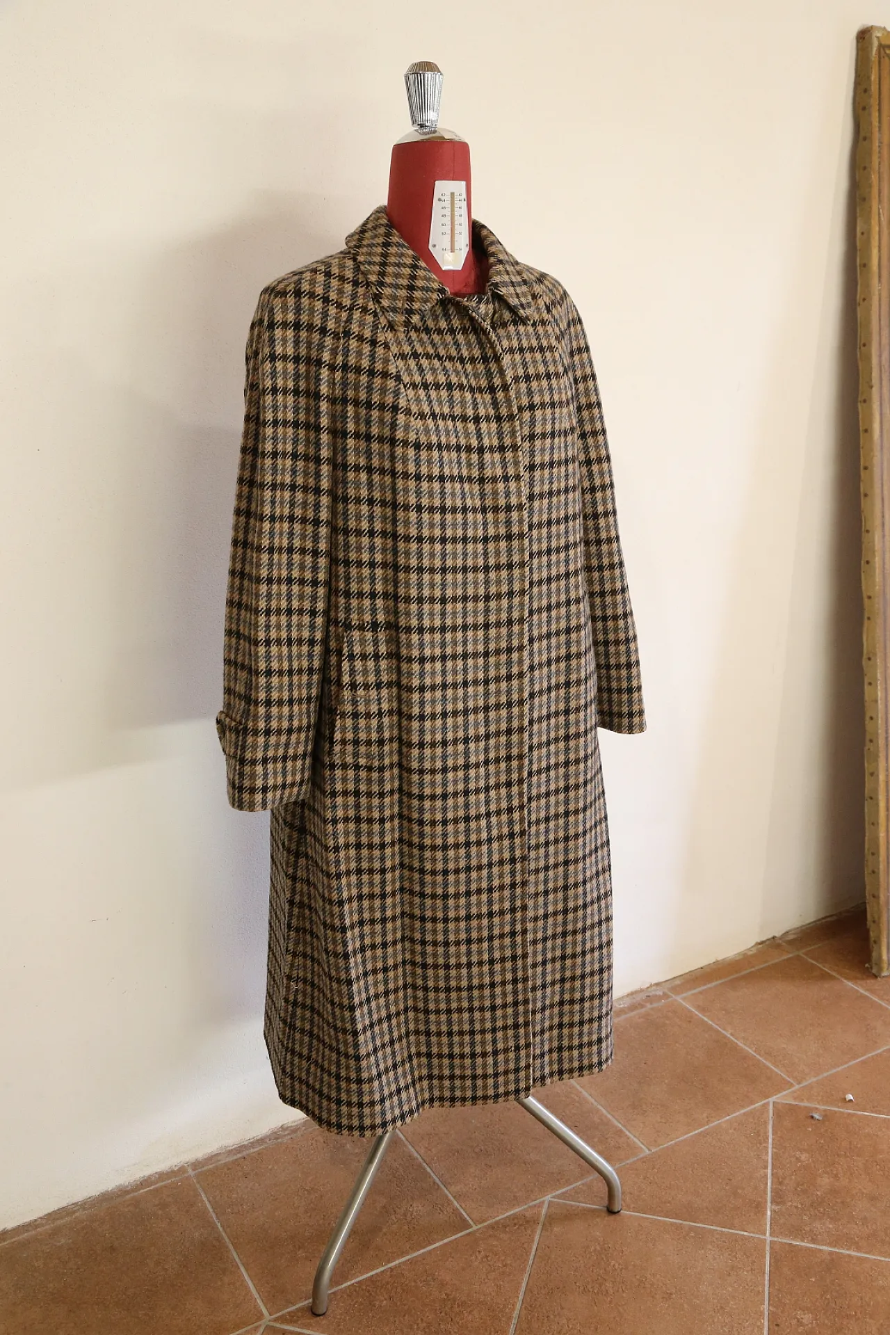 Cappotto Burberry's donna lana Scottish Saxon, anni '90 2