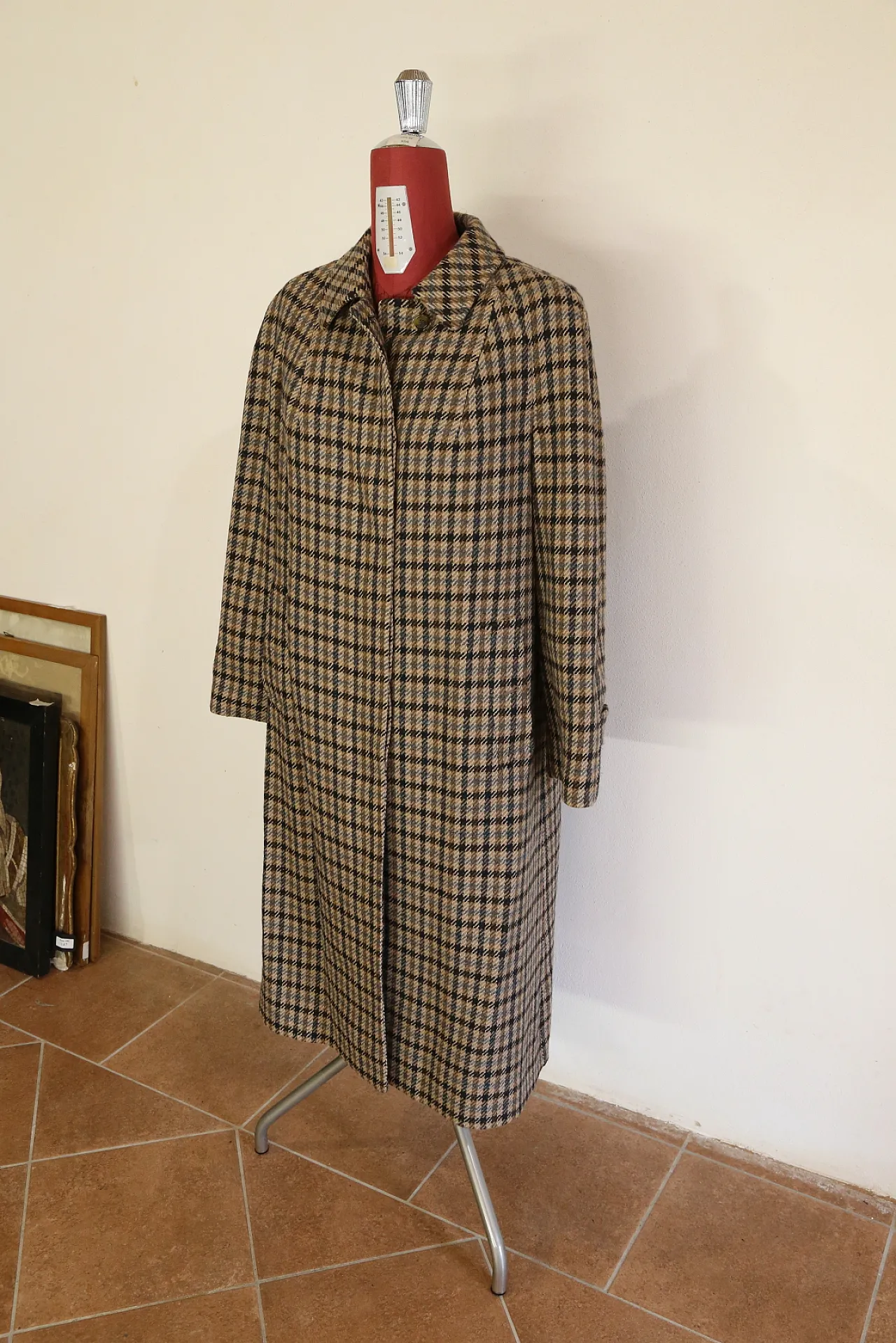 Cappotto Burberry's donna lana Scottish Saxon, anni '90 3