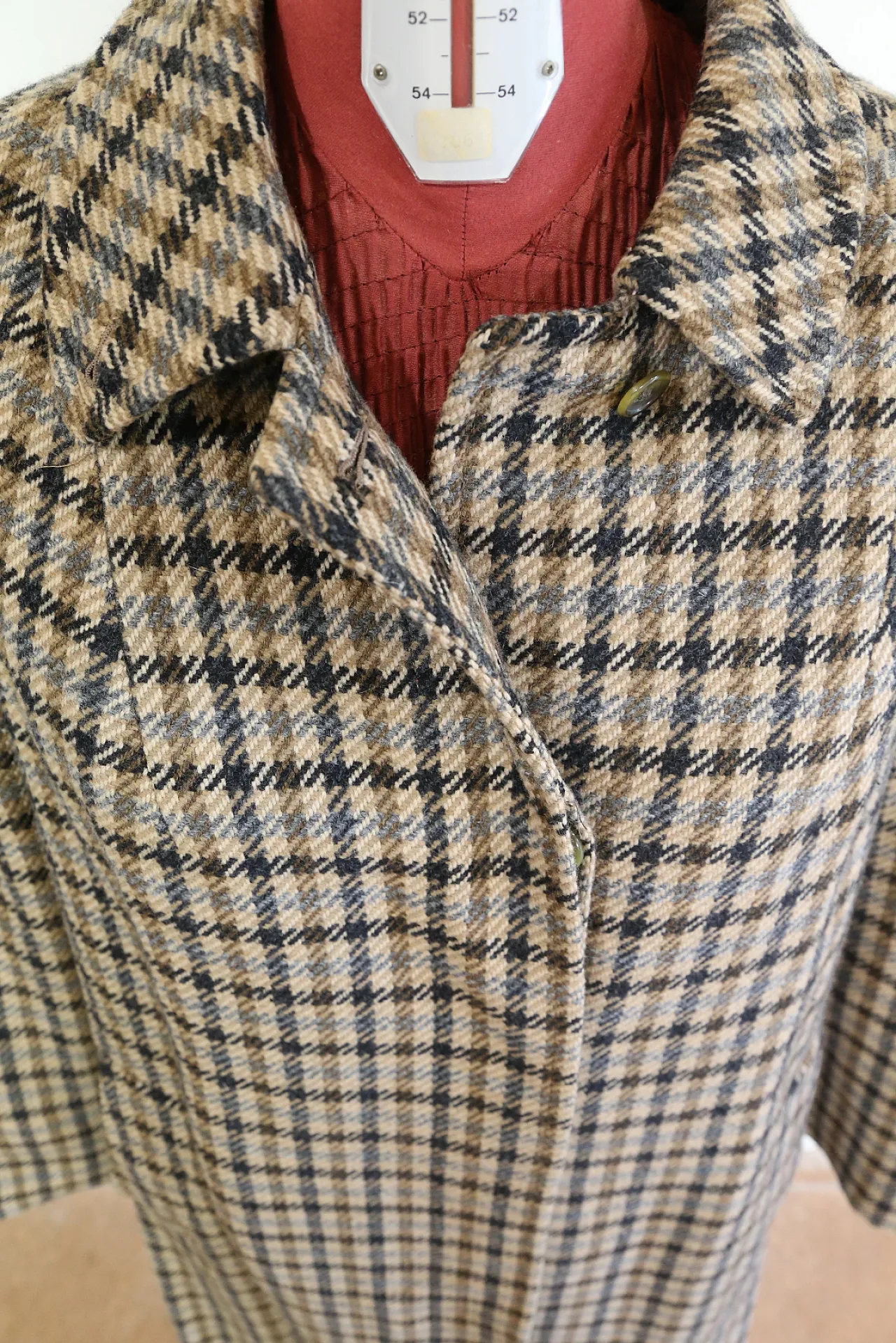 Cappotto Burberry's donna lana Scottish Saxon, anni '90 5