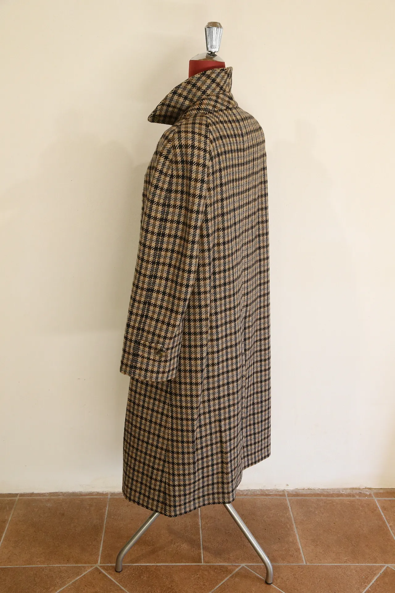 Cappotto Burberry's donna lana Scottish Saxon, anni '90 14