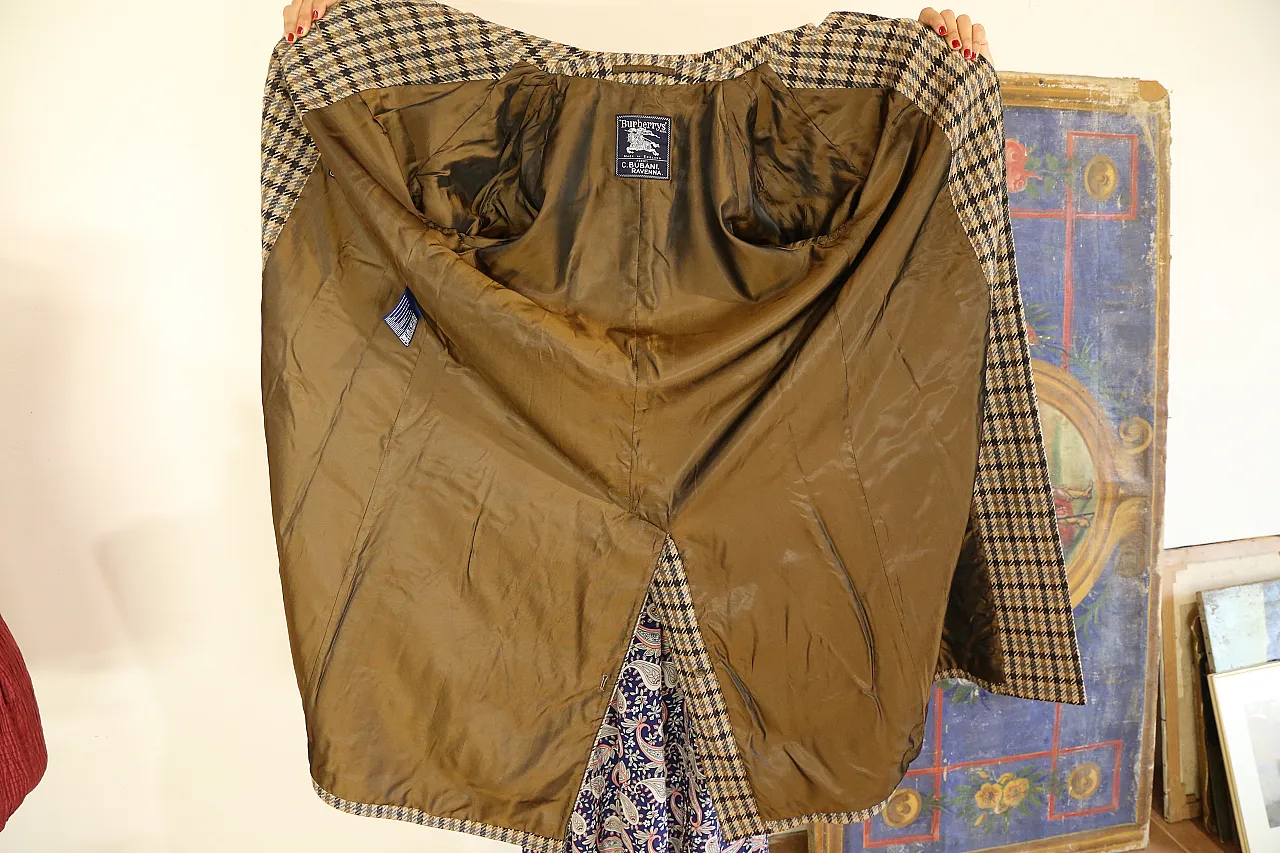 Cappotto Burberry's donna lana Scottish Saxon, anni '90 23