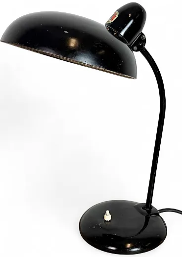 Black Industrial Bauhaus Table Lamp from Escolux, 1930s