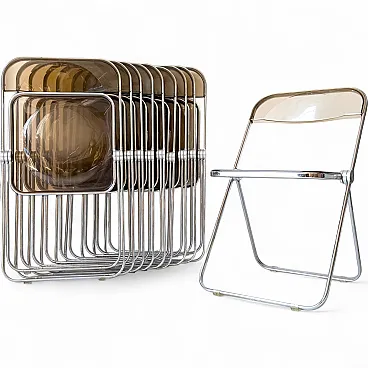 10 sedie Plia di Giancarlo Piretti per Anonima Castelli, anni '70