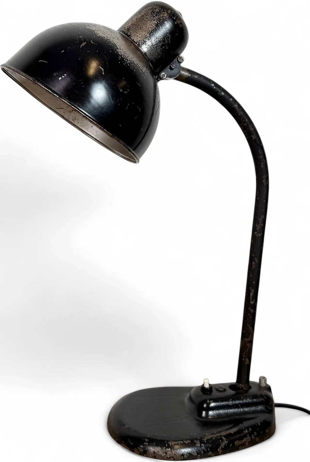 Black Industrial Bauhaus Table Lamp, 1930s 22