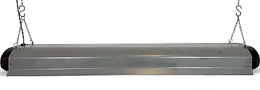 Grey Industrial Hanging Tube Light from Elektrosvit, 1960s