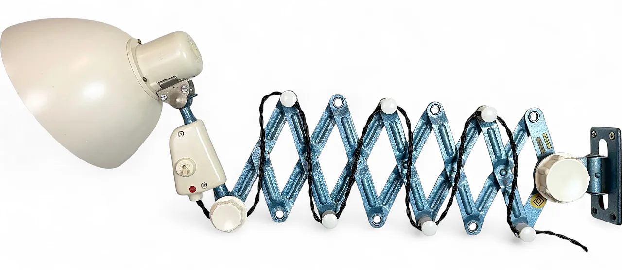 Industrial East German Scissor Lamp from Reif Dresden, 1950s 19